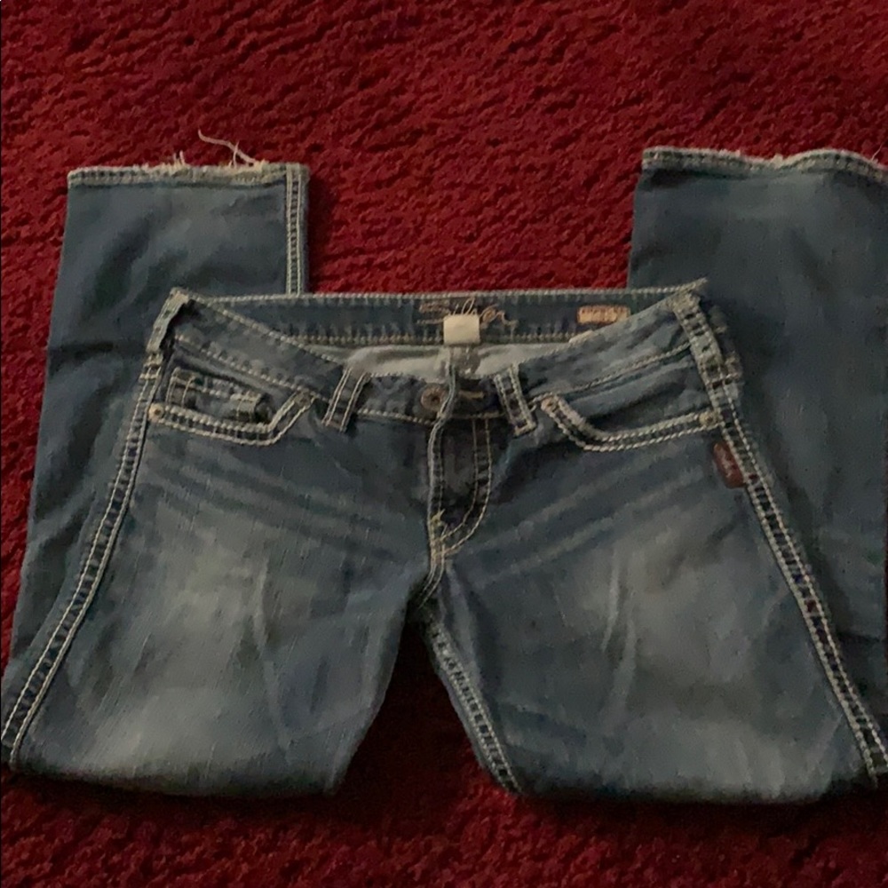 Silver Capris Sz 29